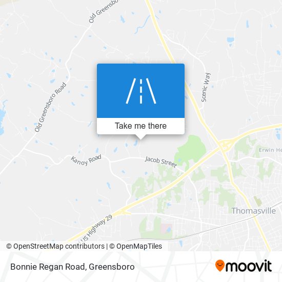 Mapa de Bonnie Regan Road