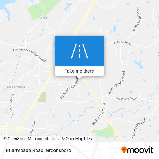Briarmeade Road map