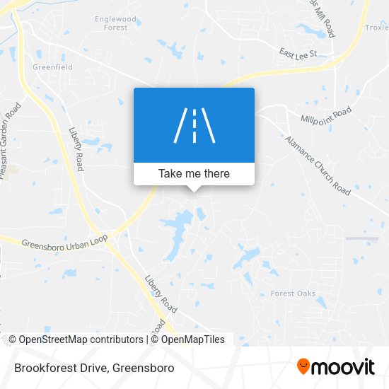 Brookforest Drive map