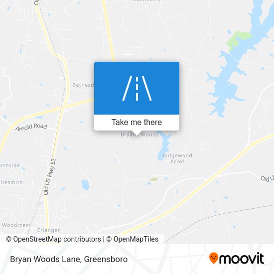 Mapa de Bryan Woods Lane