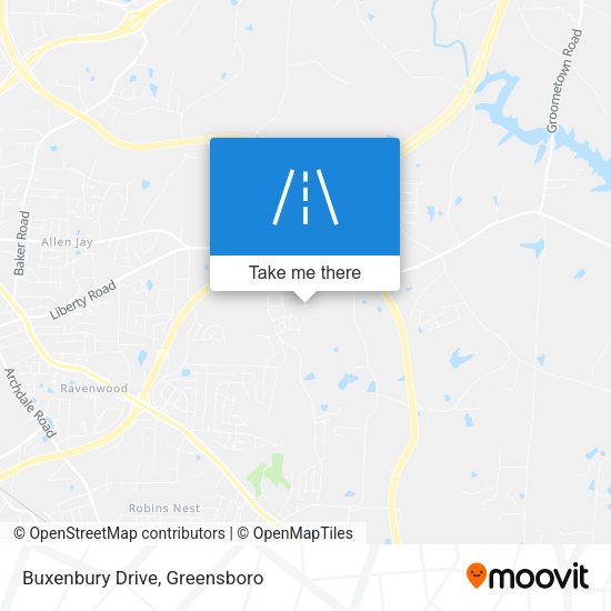 Buxenbury Drive map