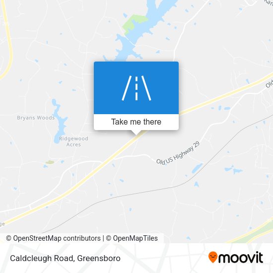 Caldcleugh Road map