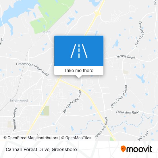Cannan Forest Drive map