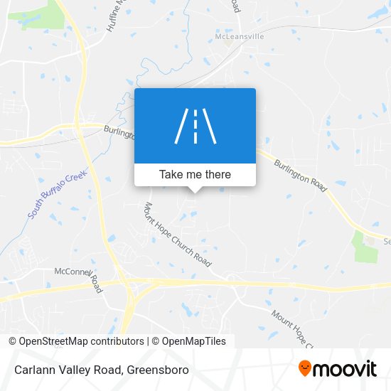 Carlann Valley Road map