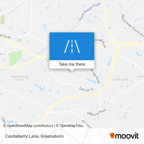 Mapa de Castleberry Lane