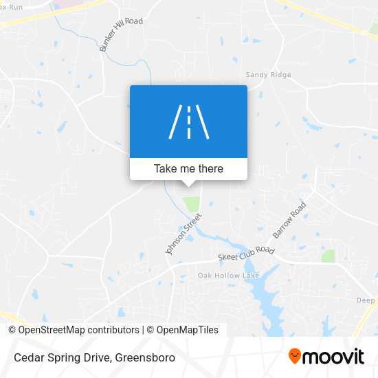 Mapa de Cedar Spring Drive