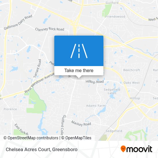 Mapa de Chelsea Acres Court