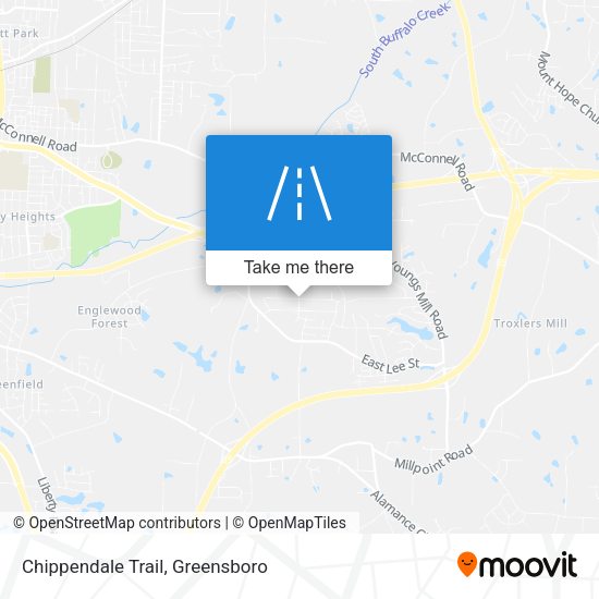 Chippendale Trail map