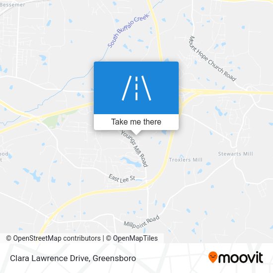 Clara Lawrence Drive map
