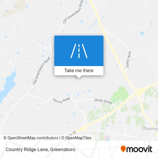 Country Ridge Lane map