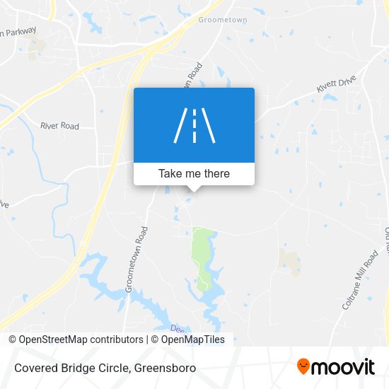 Mapa de Covered Bridge Circle