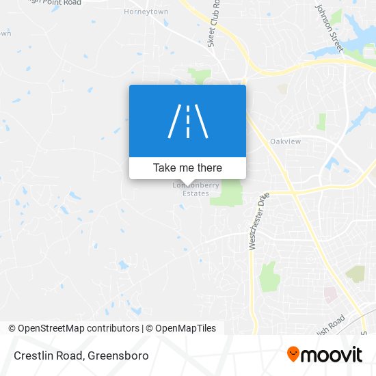 Crestlin Road map