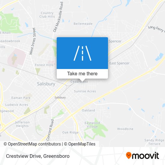 Mapa de Crestview Drive