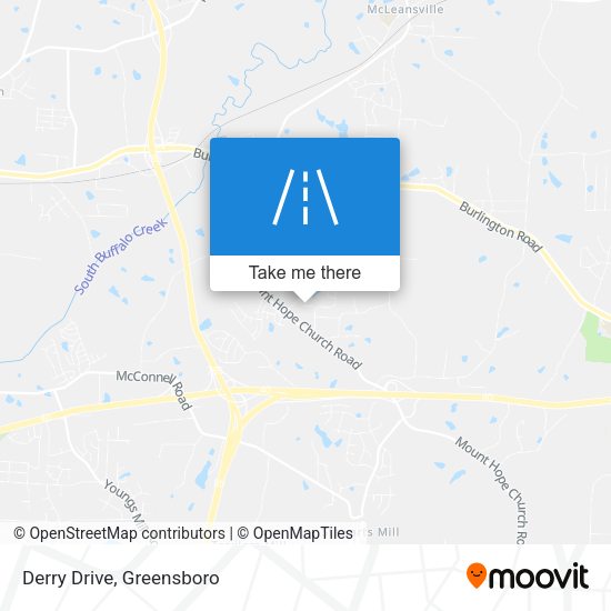 Derry Drive map