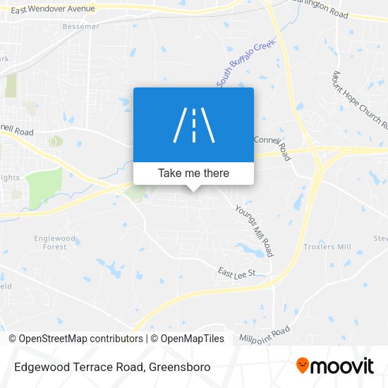 Edgewood Terrace Road map
