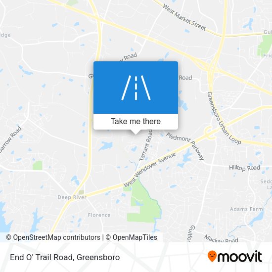 End O' Trail Road map