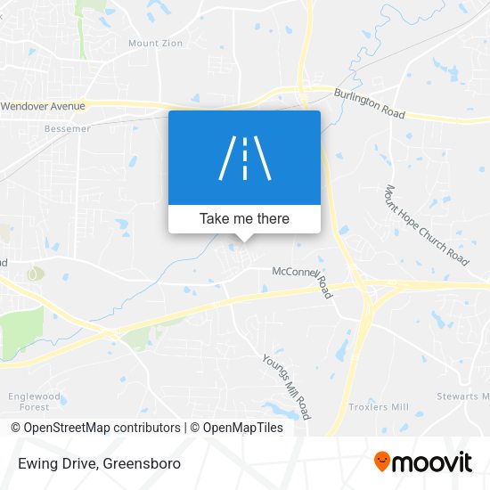 Ewing Drive map