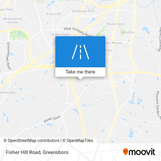Fisher Hill Road map