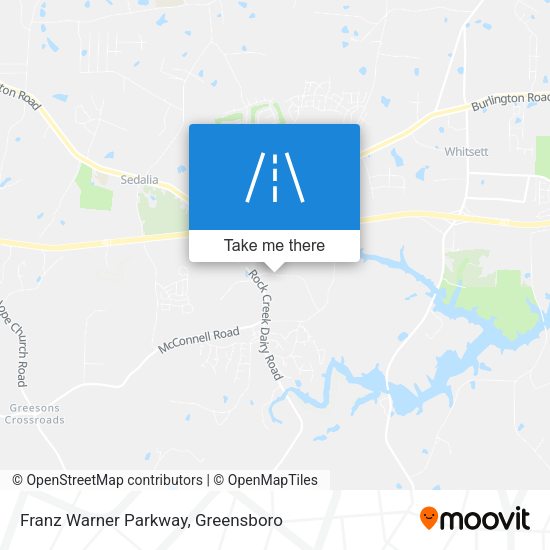 Franz Warner Parkway map