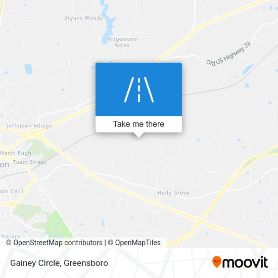 Mapa de Gainey Circle