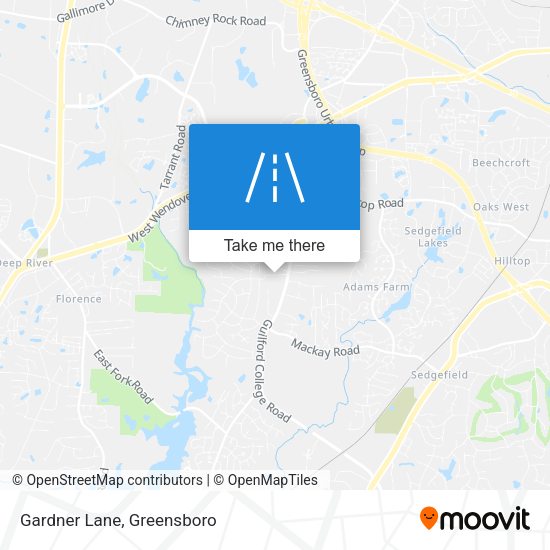 Mapa de Gardner Lane