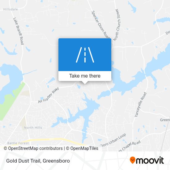 Gold Dust Trail map