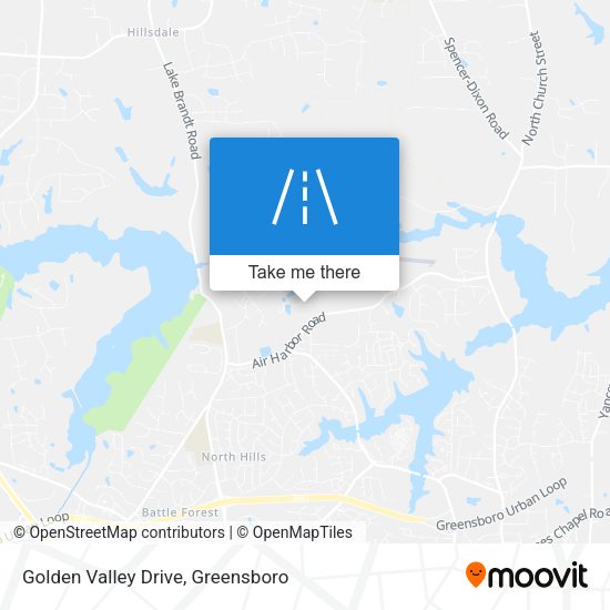 Golden Valley Drive map
