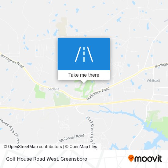 Golf House Road West map
