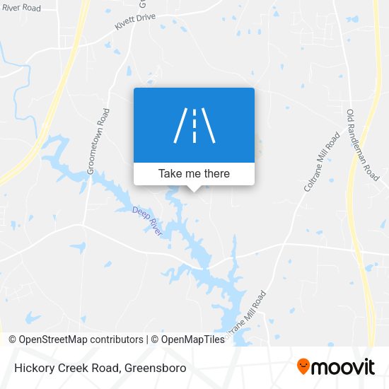 Hickory Creek Road map