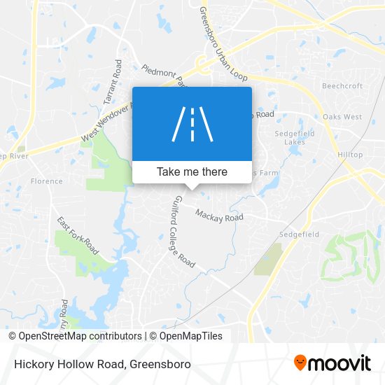 Mapa de Hickory Hollow Road