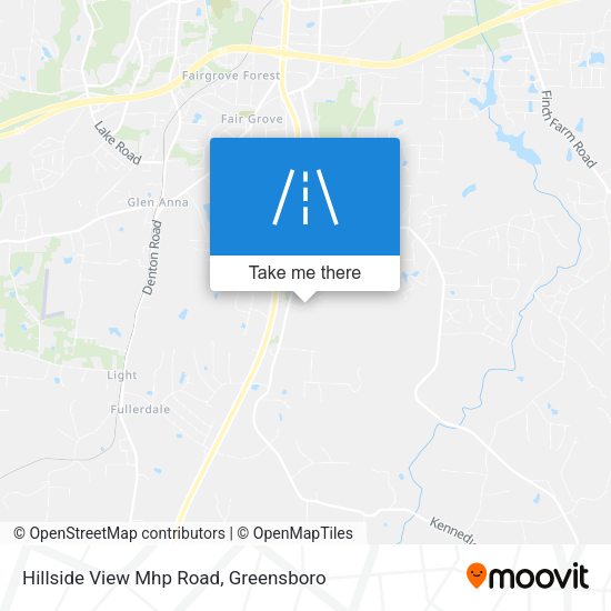 Hillside View Mhp Road map