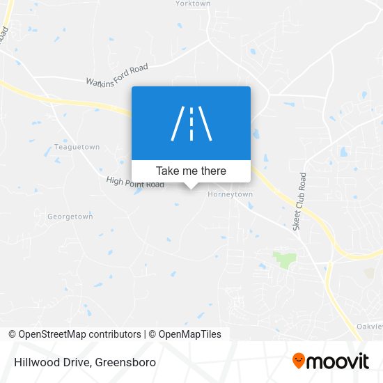 Hillwood Drive map