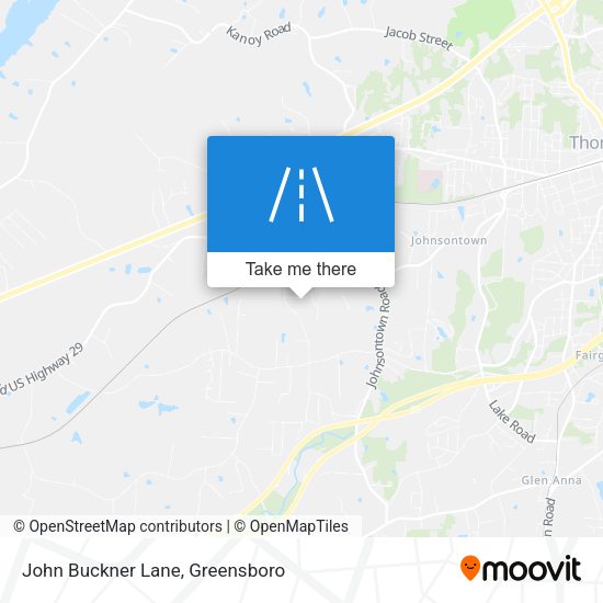John Buckner Lane map