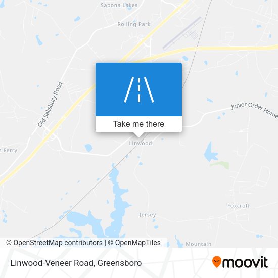 Linwood-Veneer Road map