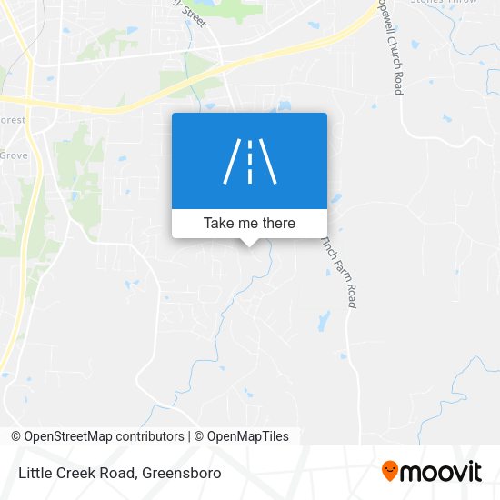 Little Creek Road map