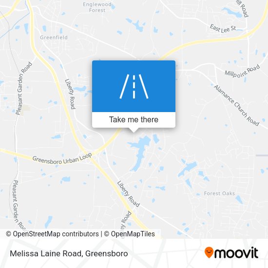 Mapa de Melissa Laine Road