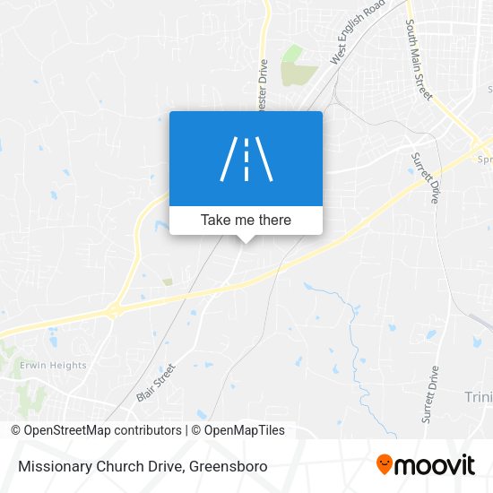 Missionary Church Drive map