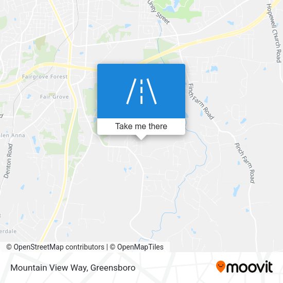 Mountain View Way map
