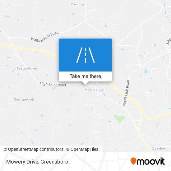 Mowery Drive map