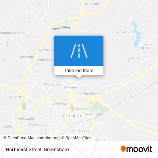 Mapa de Northeast Street