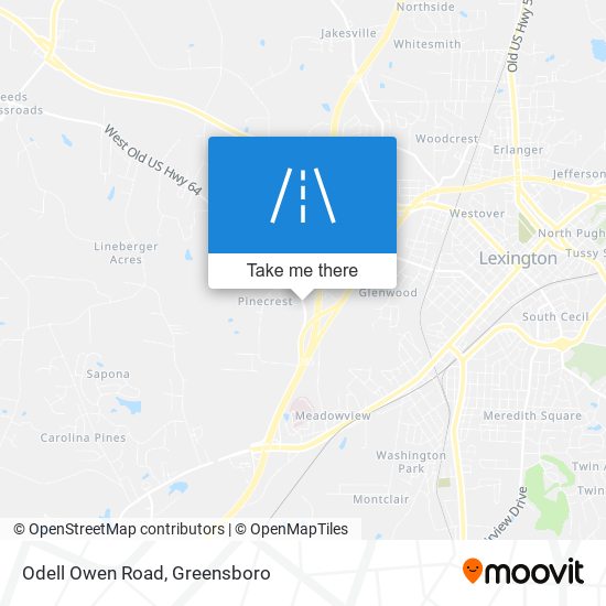 Mapa de Odell Owen Road