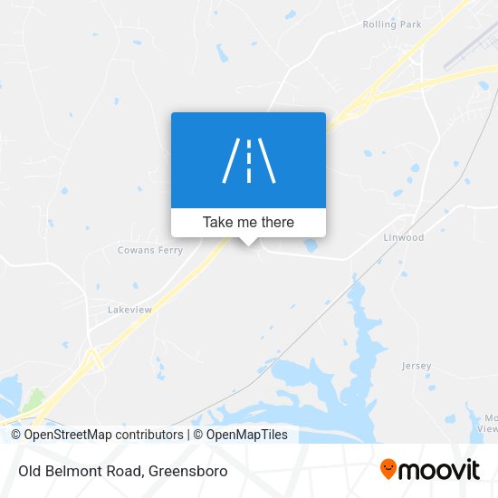 Old Belmont Road map