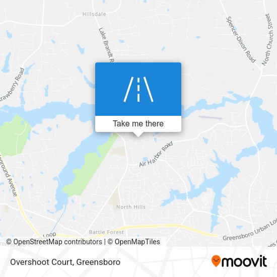 Mapa de Overshoot Court