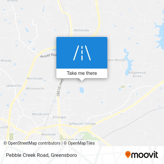 Mapa de Pebble Creek Road