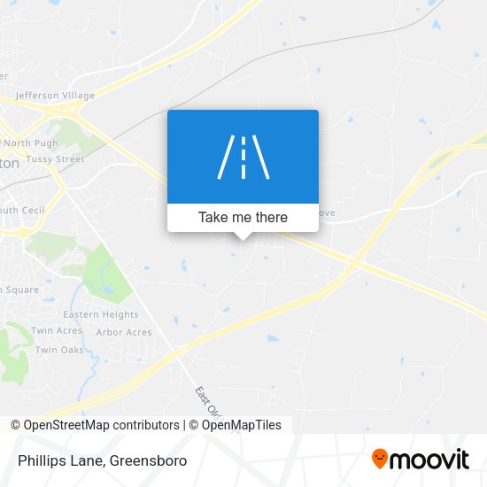 Mapa de Phillips Lane