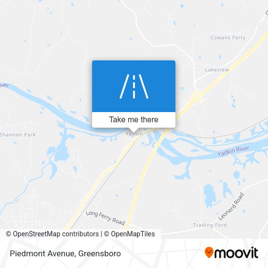 Piedmont Avenue map