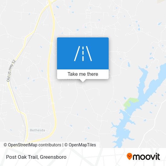 Mapa de Post Oak Trail