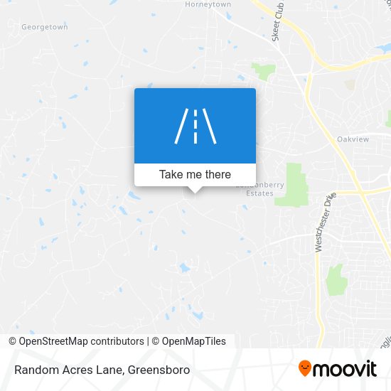 Random Acres Lane map