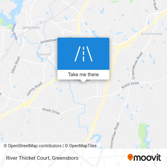 River Thicket Court map