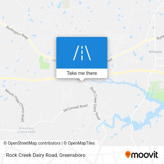 Mapa de Rock Creek Dairy Road